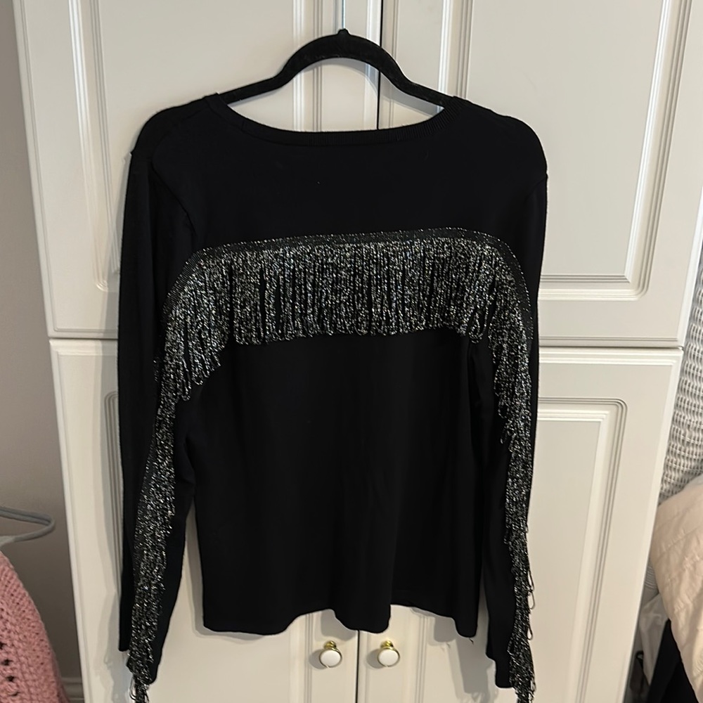 INC fringe Sweater